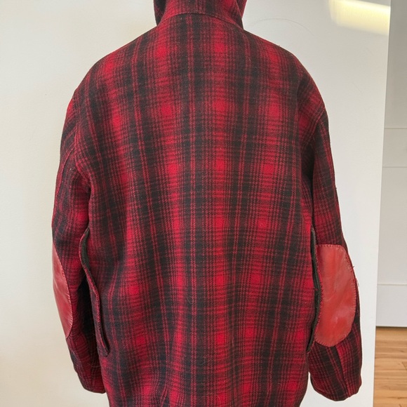 Mackinaw Woolrich Red and Black Plaid Field Jacket/RARE - Picture 9 of 10